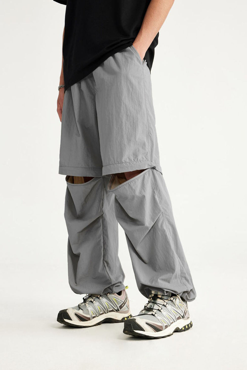 Convertible Wide-Leg Pants: Versatile, Waterproof Casual Wear