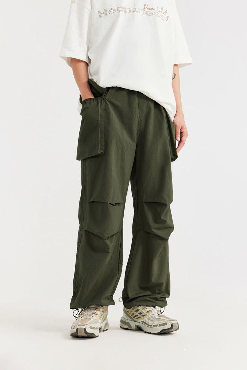 Moisture-Wicking Climbing Pants: Outdoor Long Cargo Style, Loose Fit