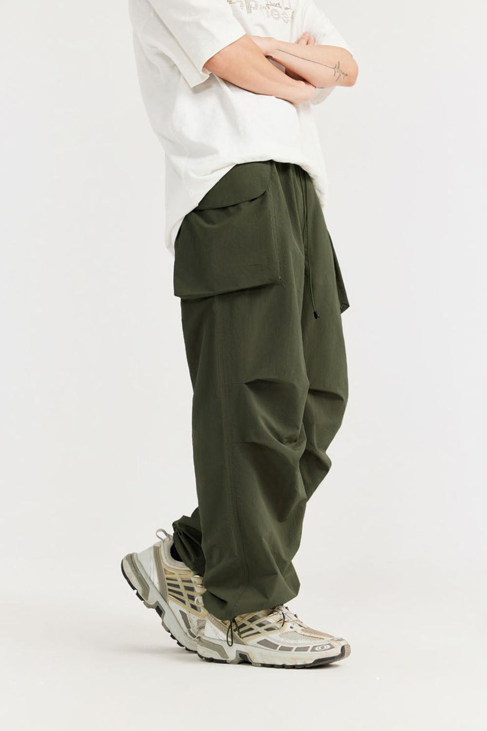 Moisture-Wicking Climbing Pants: Outdoor Long Cargo Style, Loose Fit