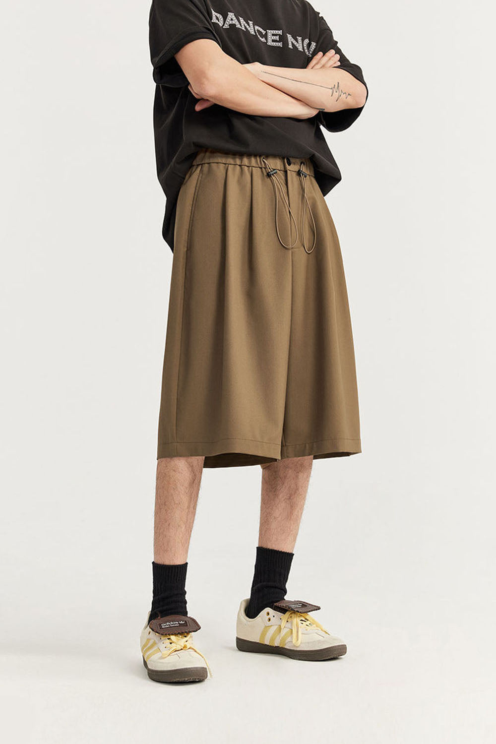 Men's Bermuda Suit Shorts Casual Loose Fit