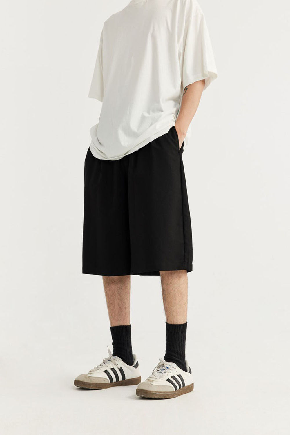 Men's Bermuda Suit Shorts Casual Loose Fit