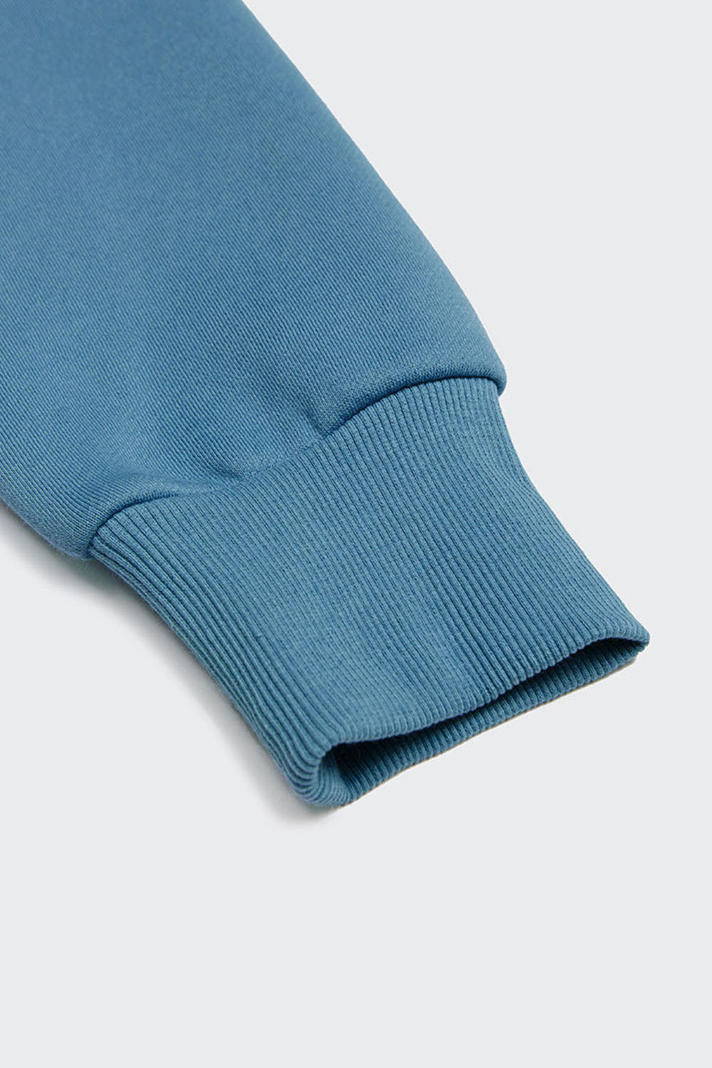 350G Fleece-Lined Solid Color Crew Neck Sweatshirt