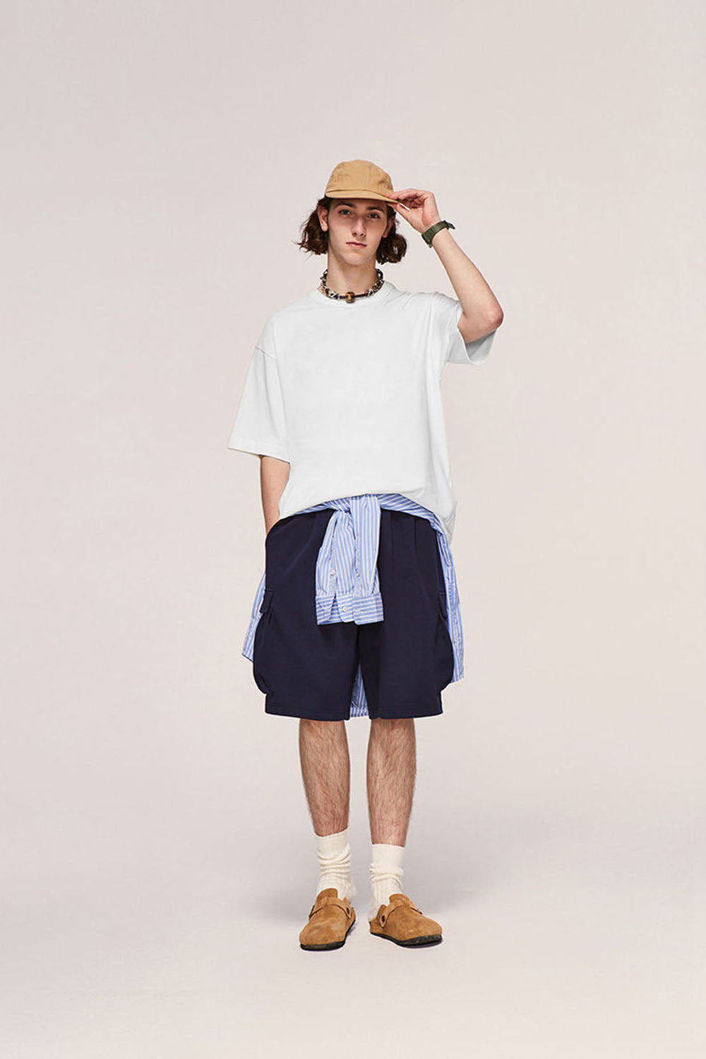 305g Heavyweight Earth Tone Drop Shoulder Short Sleeve Oversize T-Shirt