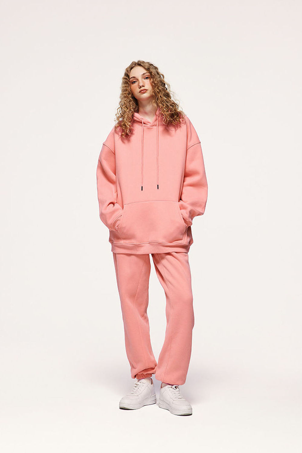 Unisex 350g Heavyweight Fleece-Lined Multi-Color Joggers Casual Pants