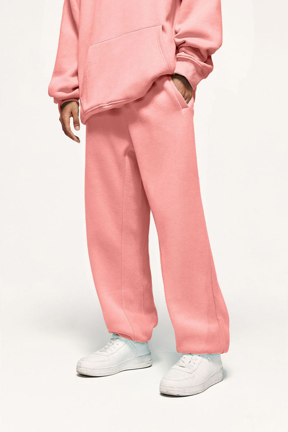 Unisex 350g Heavyweight Fleece-Lined Multi-Color Joggers Casual Pants