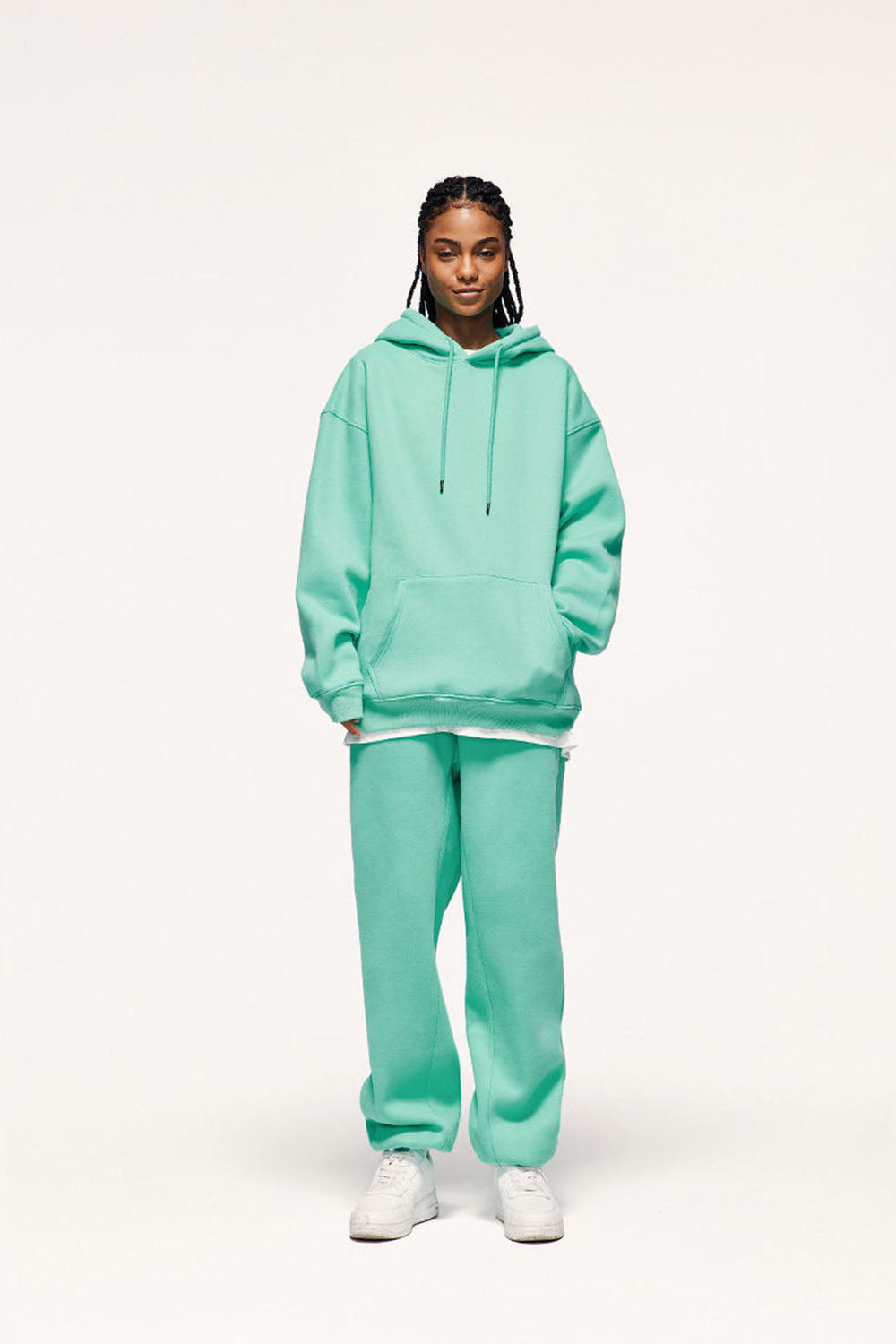 Unisex 350g Heavyweight Fleece-Lined Multi-Color Joggers Casual Pants