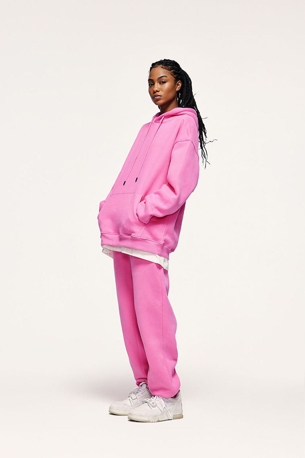 Unisex 350g Heavyweight Fleece-Lined Multi-Color Joggers Casual Pants