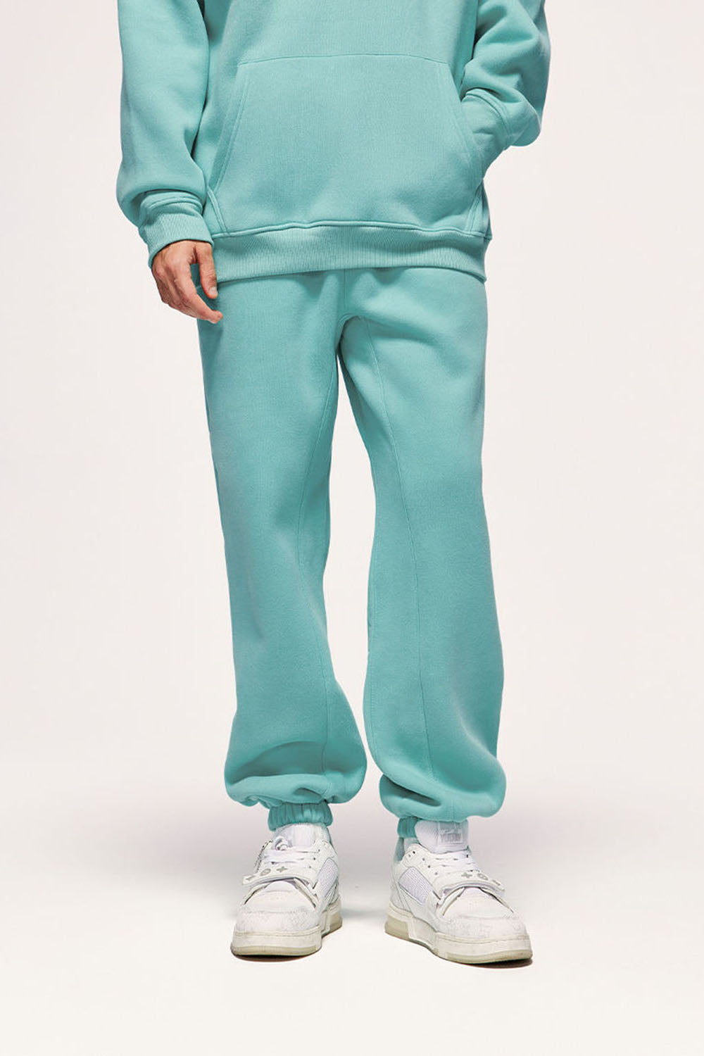 Unisex 350g Heavyweight Fleece-Lined Multi-Color Joggers Casual Pants