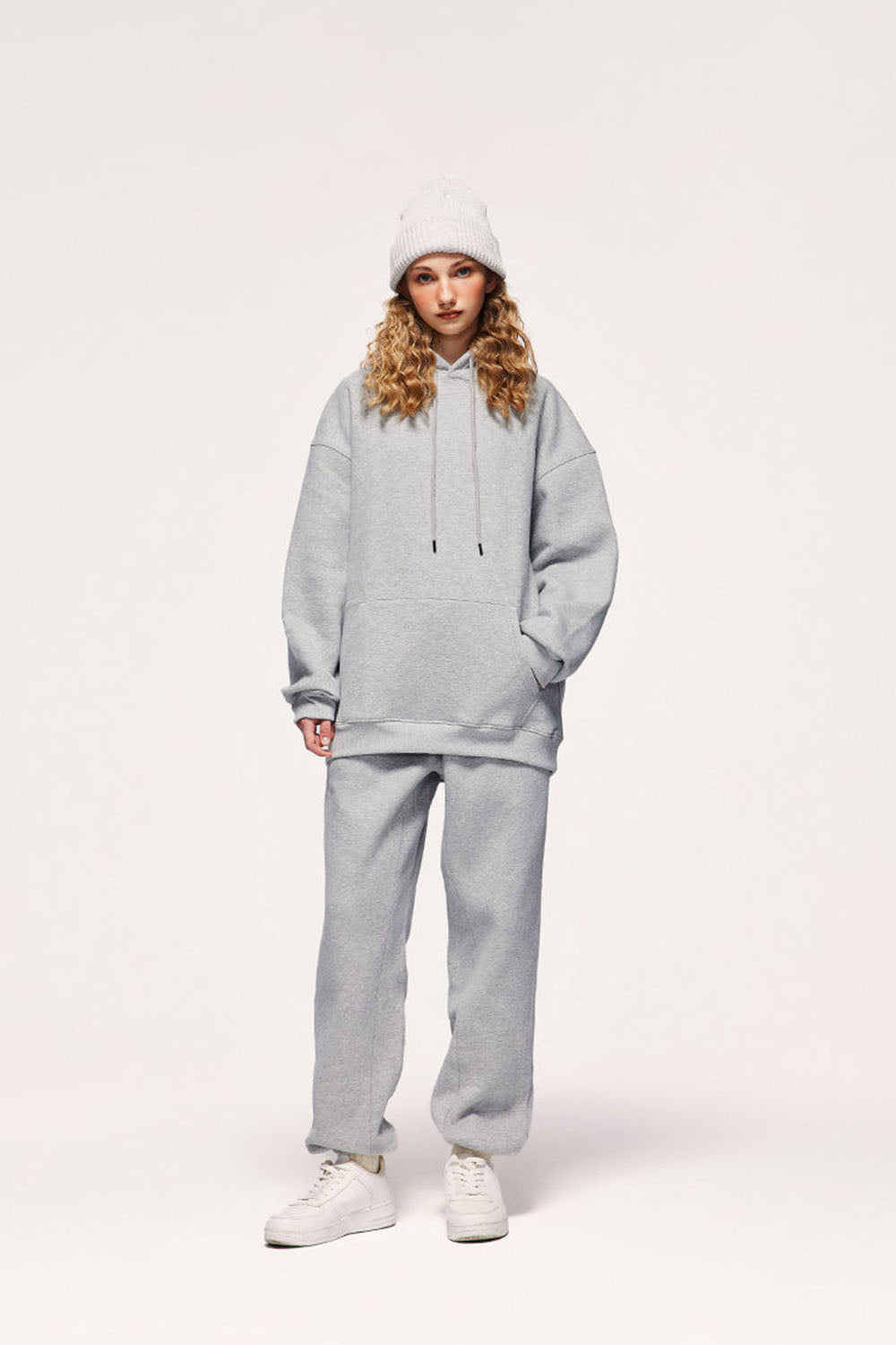 Unisex 350g Heavyweight Fleece-Lined Multi-Color Joggers Casual Pants