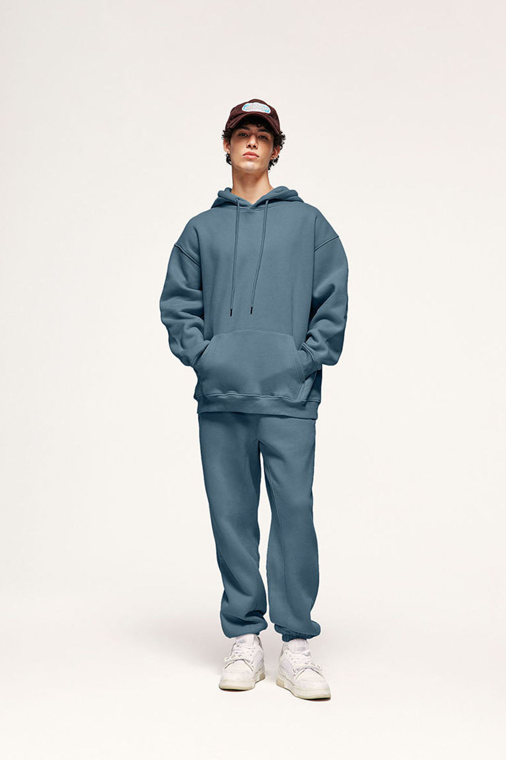 Unisex 350g Heavyweight Fleece-Lined Multi-Color Joggers Casual Pants