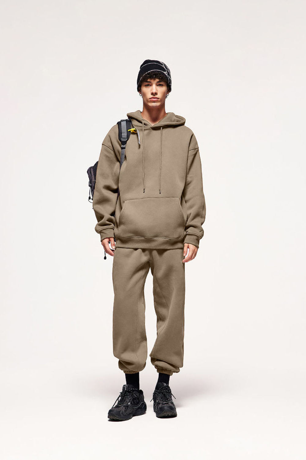 Unisex 350g Heavyweight Fleece-Lined Multi-Color Joggers Casual Pants