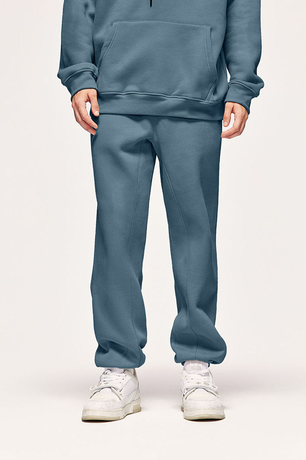 Unisex 350g Heavyweight Fleece-Lined Multi-Color Joggers Casual Pants