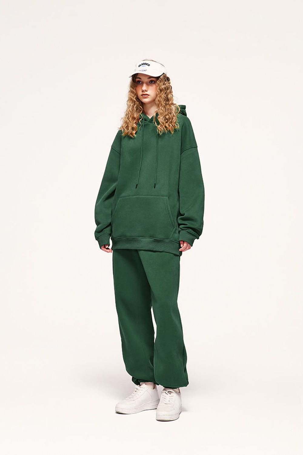 Unisex 350g Heavyweight Fleece-Lined Multi-Color Joggers Casual Pants