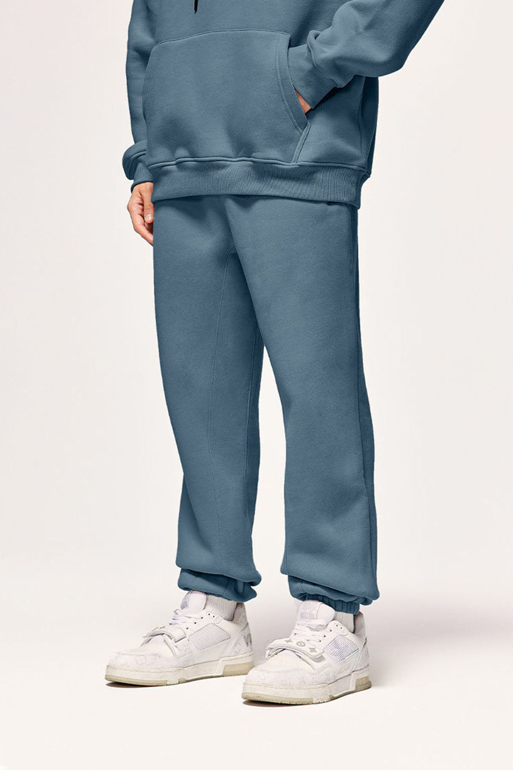 Unisex 350g Heavyweight Fleece-Lined Multi-Color Joggers Casual Pants