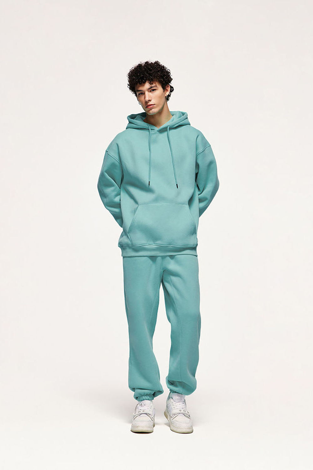 Unisex 350g Heavyweight Fleece-Lined Multi-Color Joggers Casual Pants