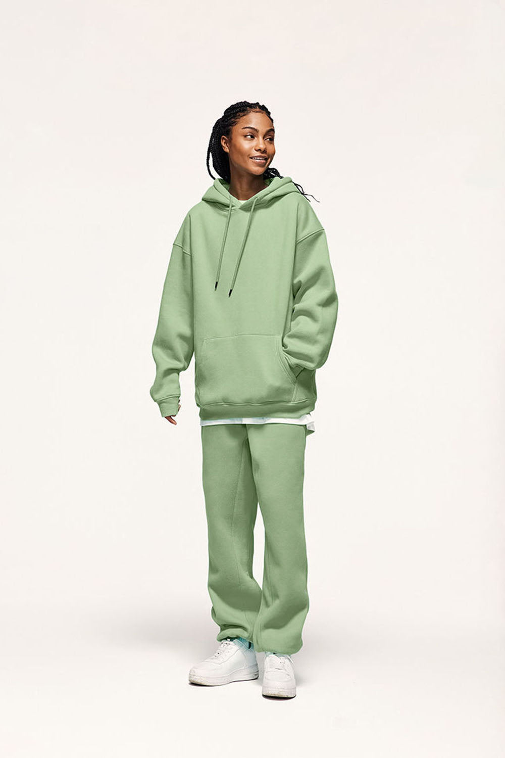 Unisex 350g Heavyweight Fleece-Lined Multi-Color Joggers Casual Pants