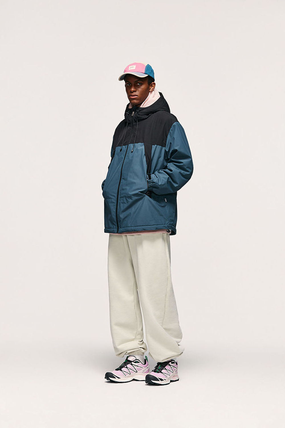 Men's Heavyweight 400g Pure Cotton Wide-Leg Joggers