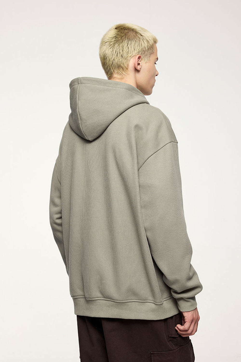 Men's 410g Fleece Zip-Up Hoodie with Toggle Buttons