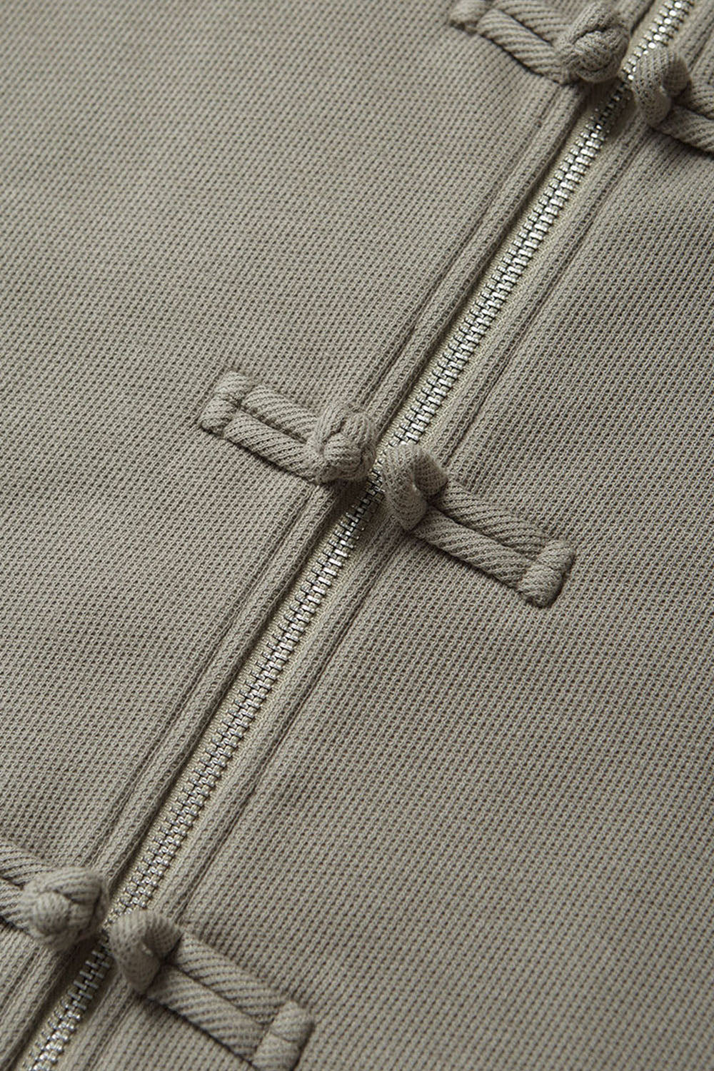 Men's 410g Fleece Zip-Up Hoodie with Toggle Buttons