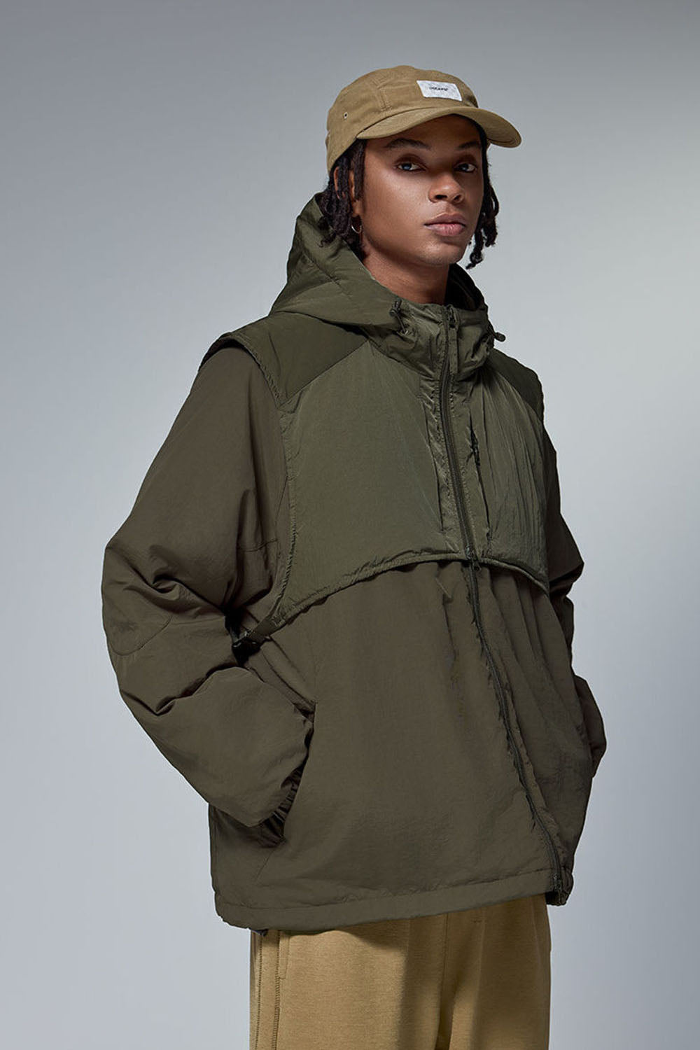 Men's 90 Down Waterproof Two-Piece Down Warm Jacket