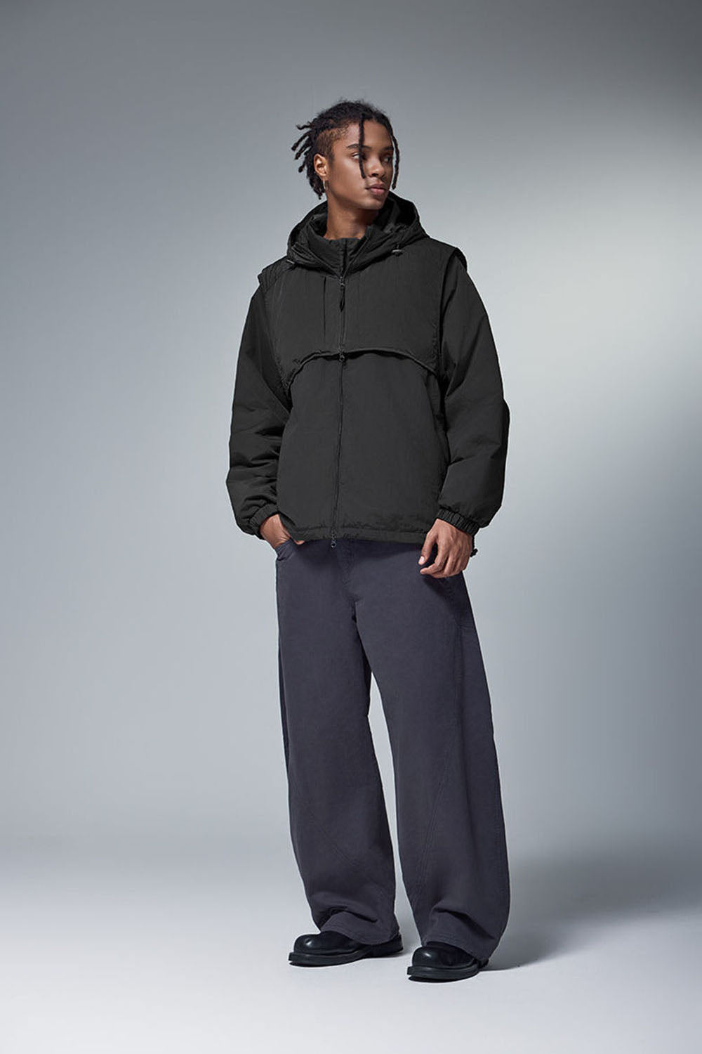 Men's 90 Down Waterproof Two-Piece Down Warm Jacket