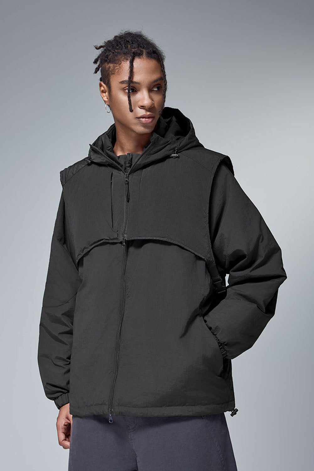 Men's 90 Down Waterproof Two-Piece Down Warm Jacket