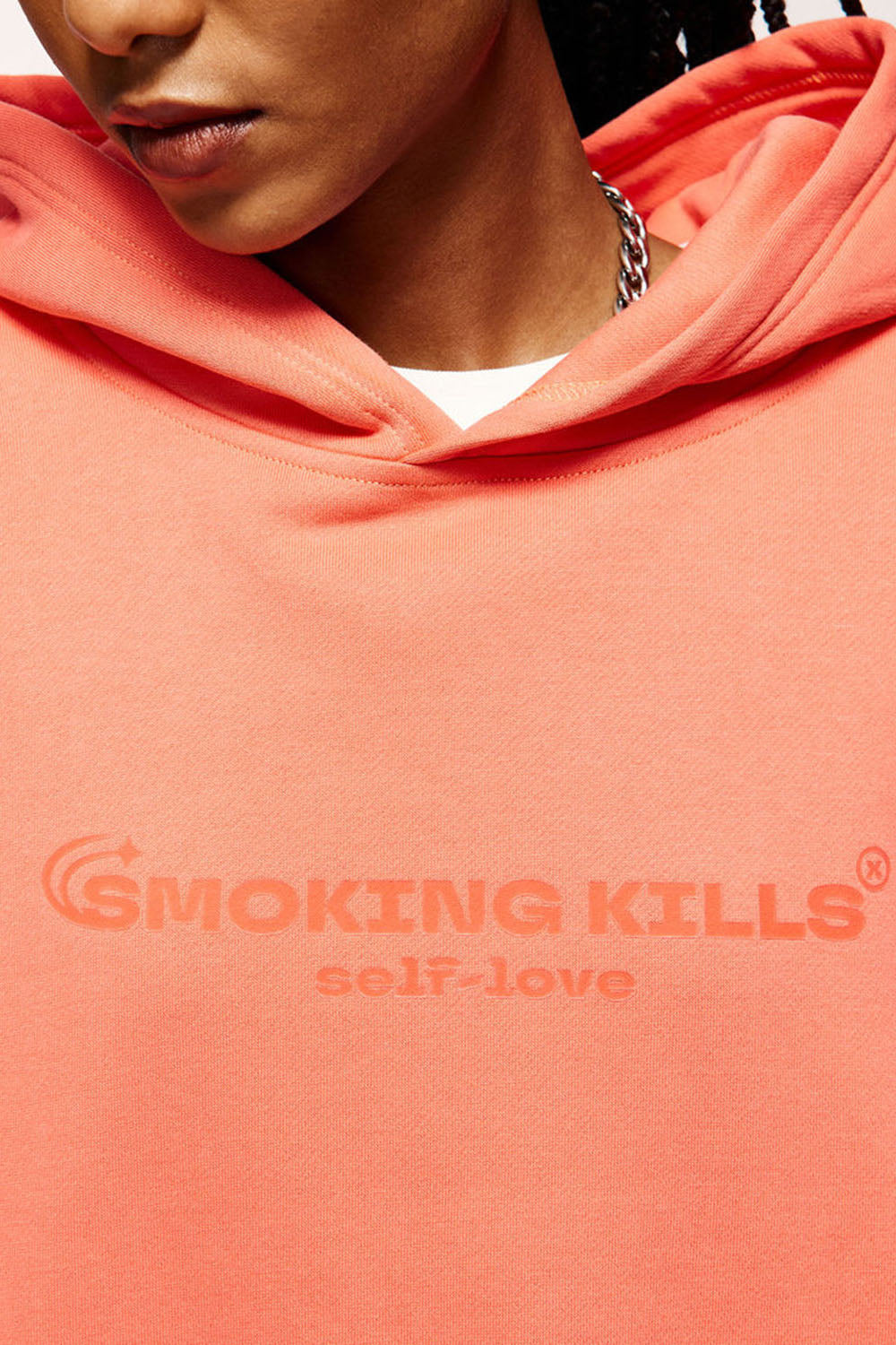 350G Gel Printed Fleece-Lined Hoodie