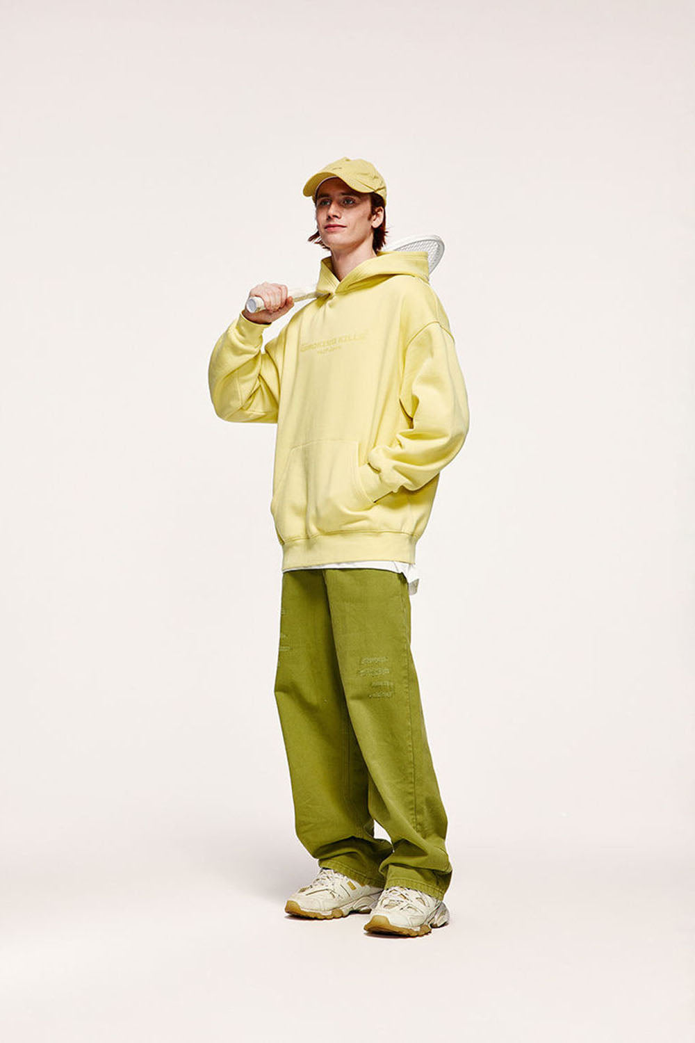 350G Gel Printed Fleece-Lined Hoodie