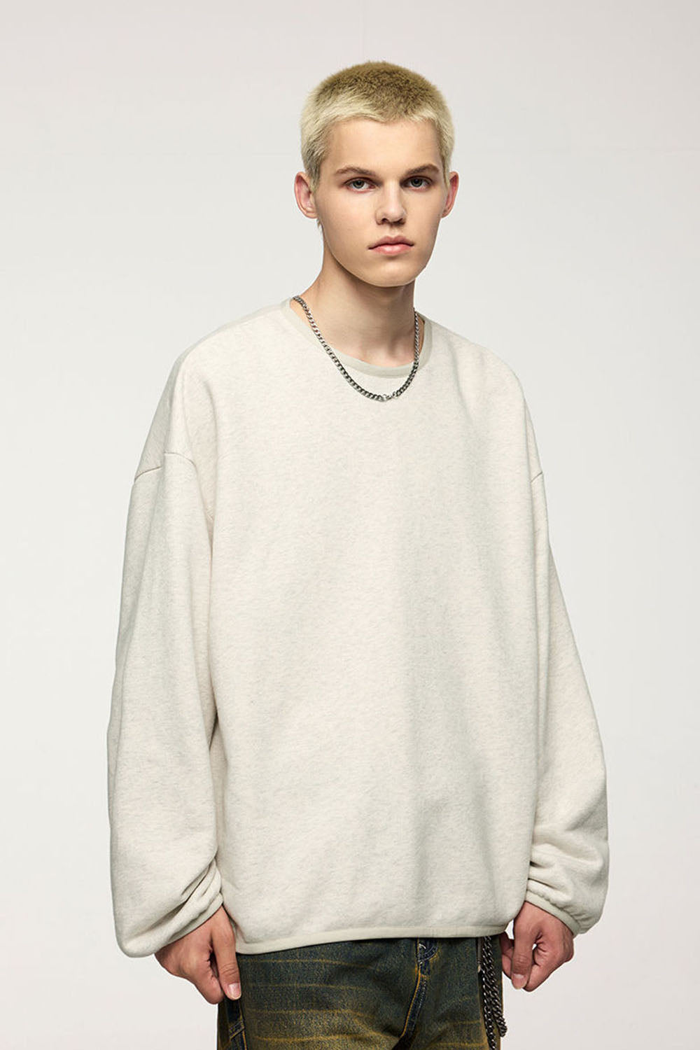 Men's Casual Fleece Crew Neck Sweatshirt