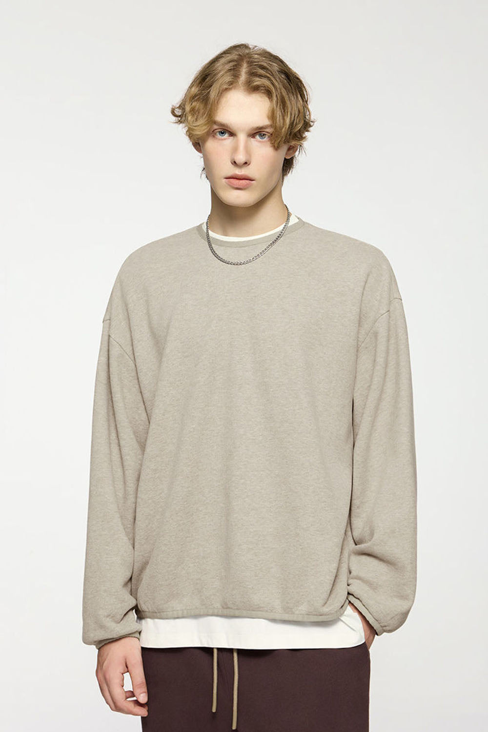 Men's Casual Fleece Crew Neck Sweatshirt