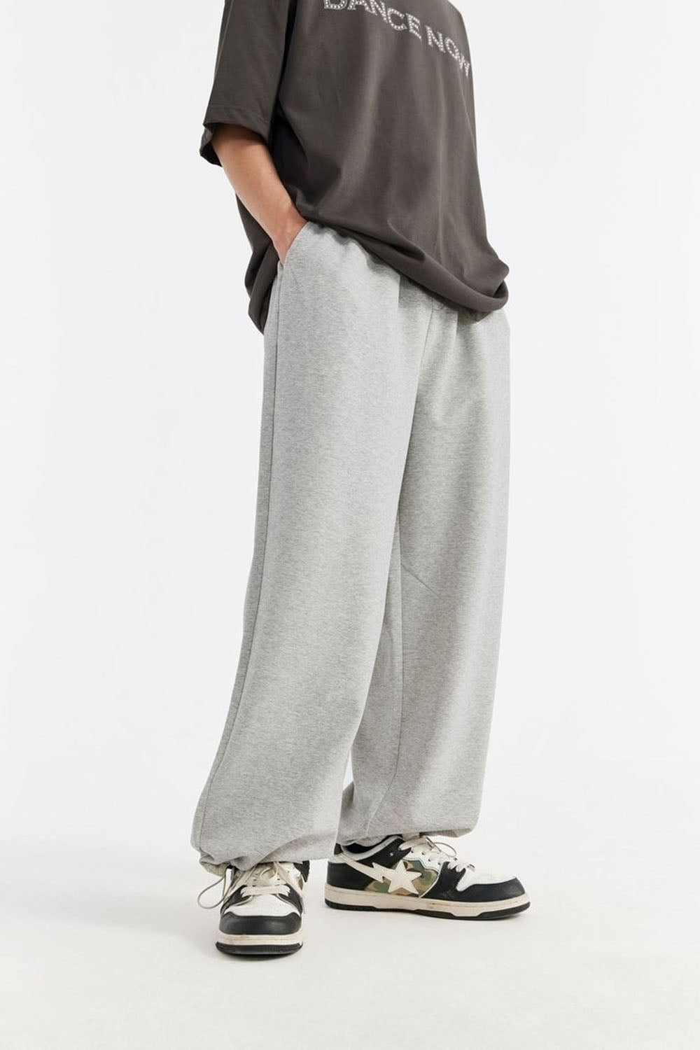 Cooling Loose-Fit Wide-Leg Leisure Pants