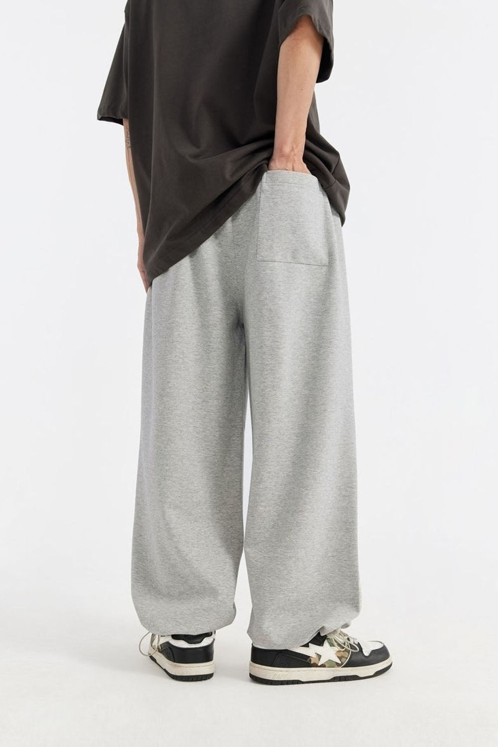 Cooling Loose-Fit Wide-Leg Leisure Pants