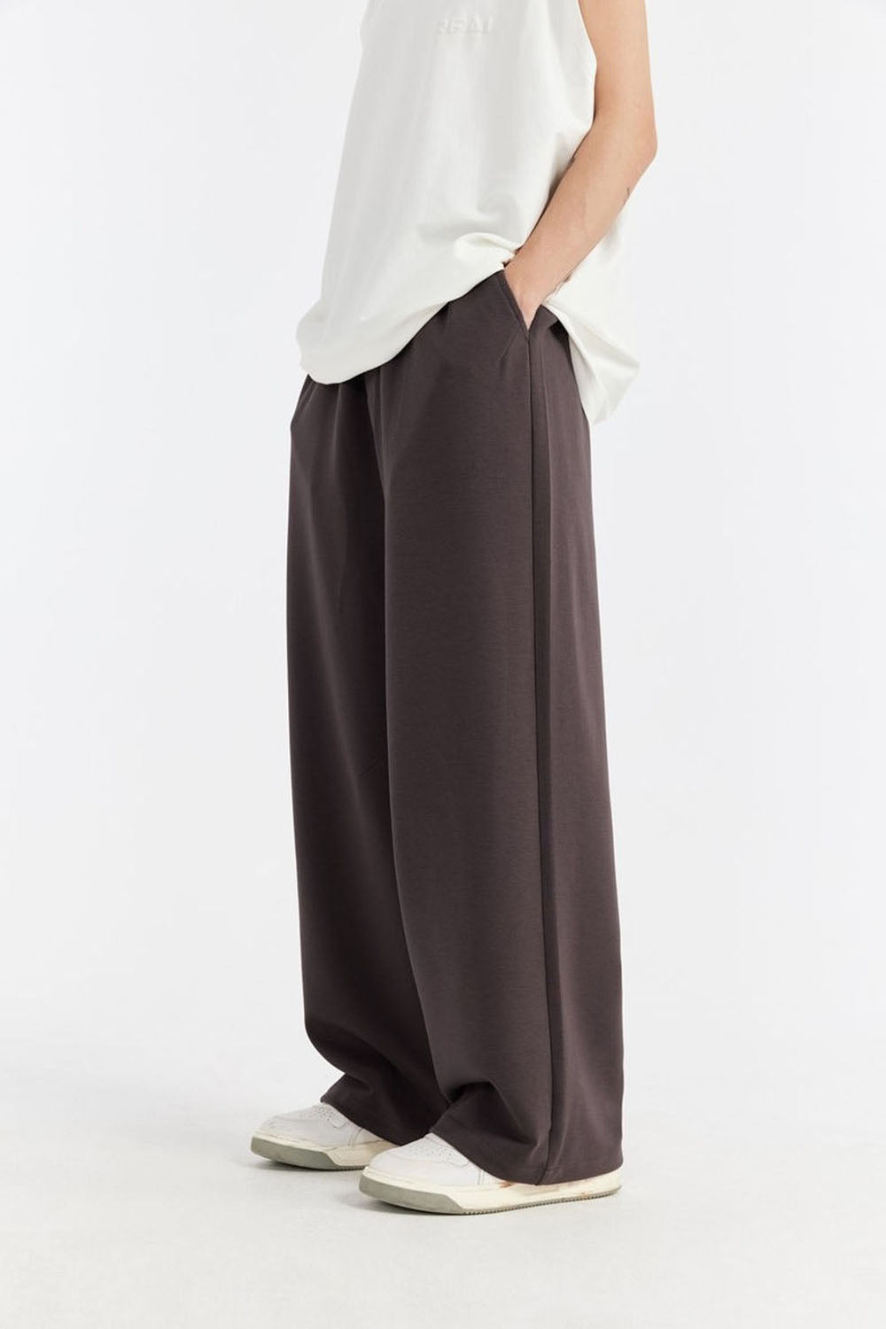 Cooling Loose-Fit Wide-Leg Leisure Pants