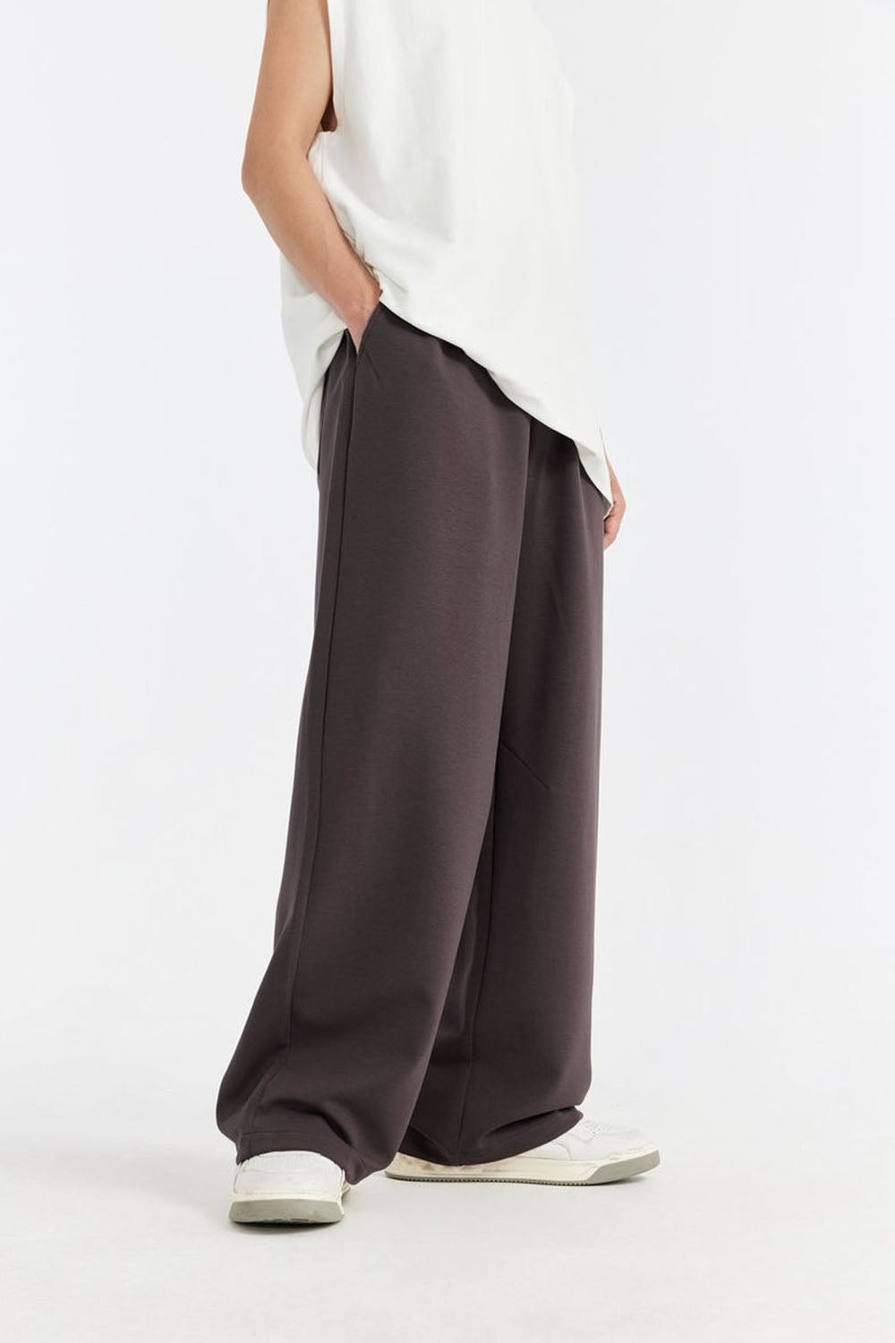 Cooling Loose-Fit Wide-Leg Leisure Pants