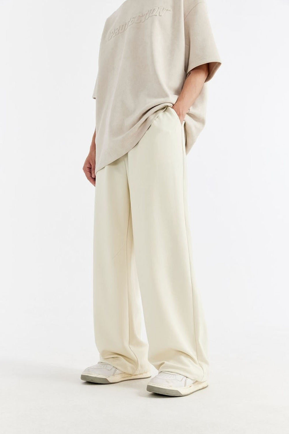Cooling Loose-Fit Wide-Leg Leisure Pants