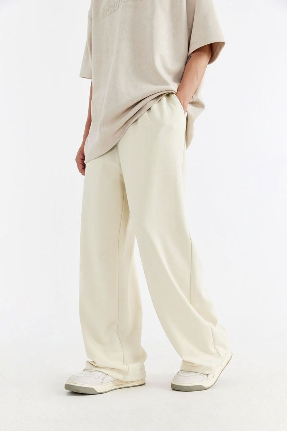 Cooling Loose-Fit Wide-Leg Leisure Pants
