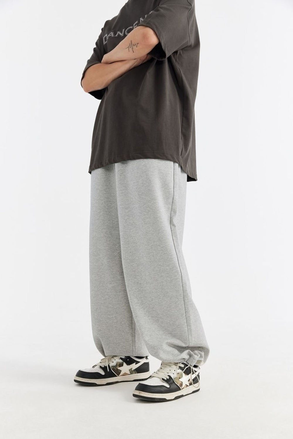 Cooling Loose-Fit Wide-Leg Leisure Pants