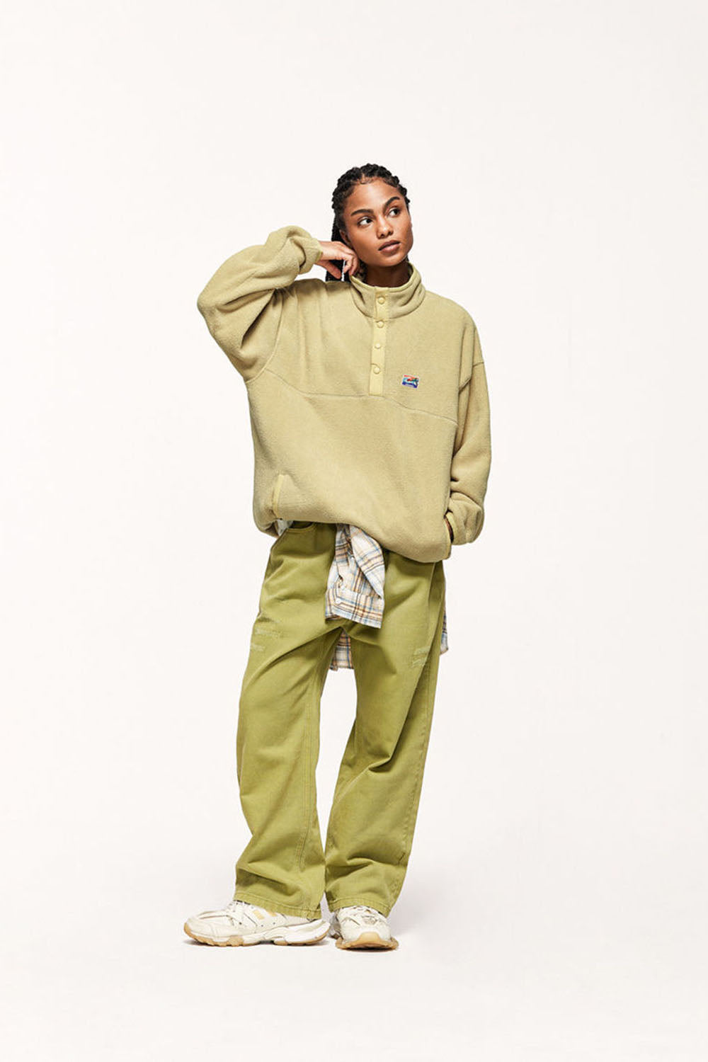 Thick 320g Pile Fleece Warm Pullover Sweatshirt: Loose-Fit Top