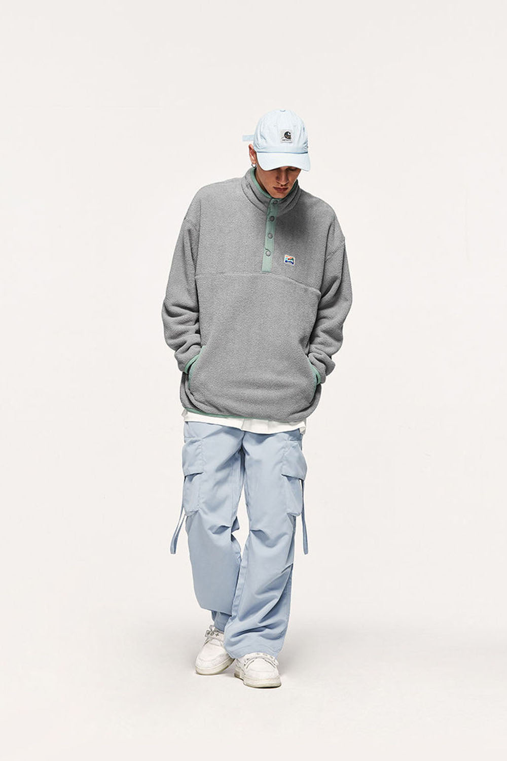 Thick 320g Pile Fleece Warm Pullover Sweatshirt: Loose-Fit Top