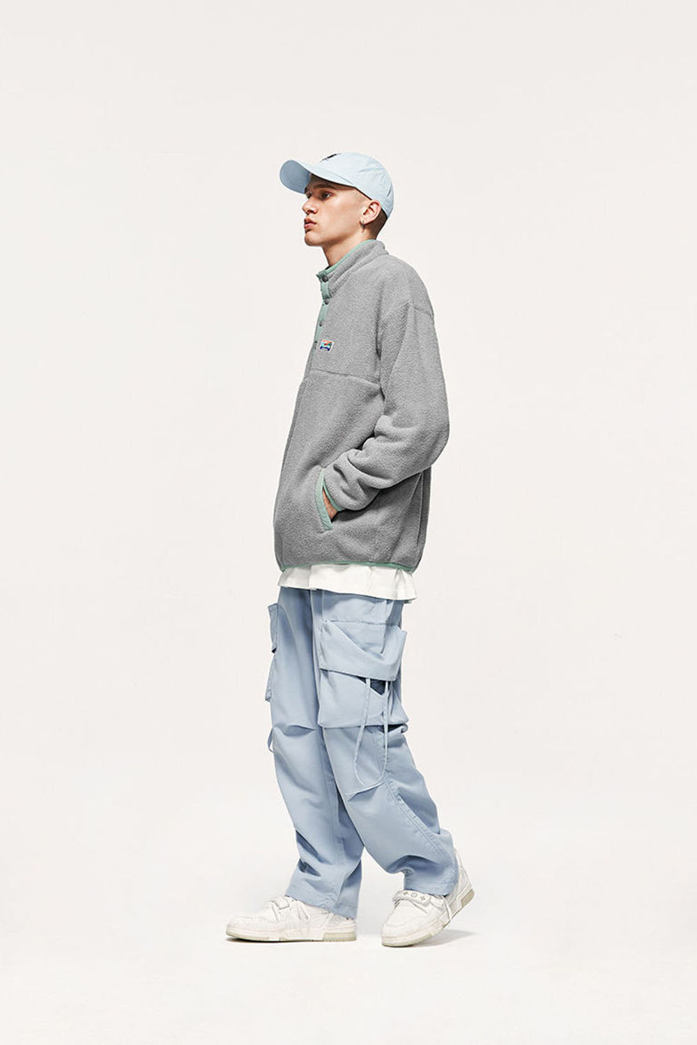 Thick 320g Pile Fleece Warm Pullover Sweatshirt: Loose-Fit Top