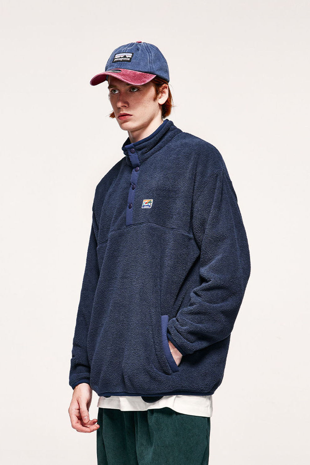 Thick 320g Pile Fleece Warm Pullover Sweatshirt: Loose-Fit Top