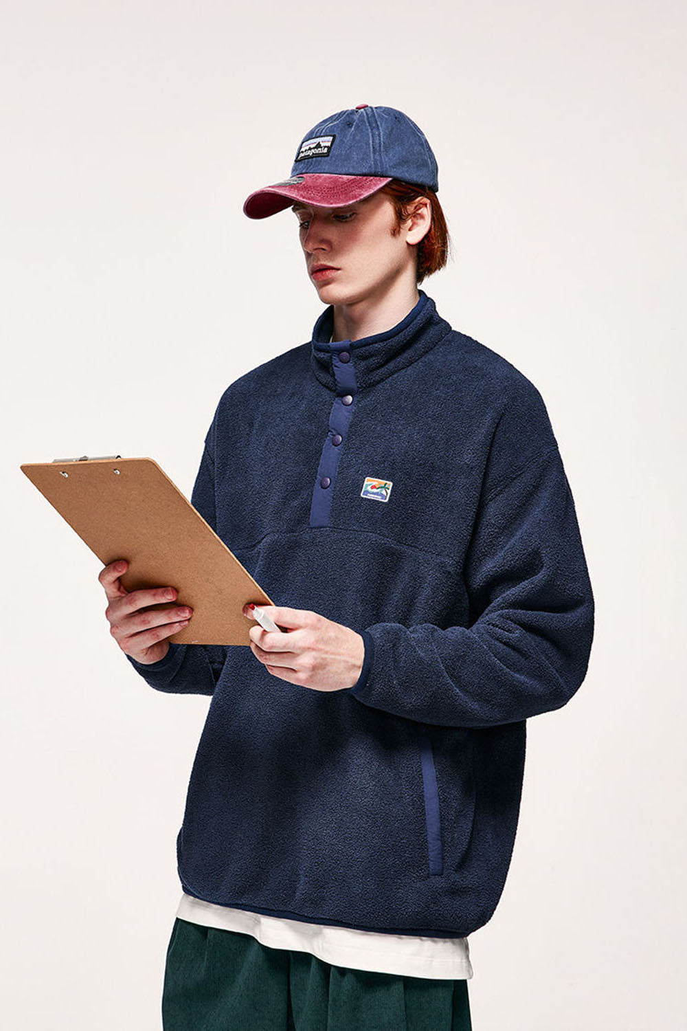 Thick 320g Pile Fleece Warm Pullover Sweatshirt: Loose-Fit Top