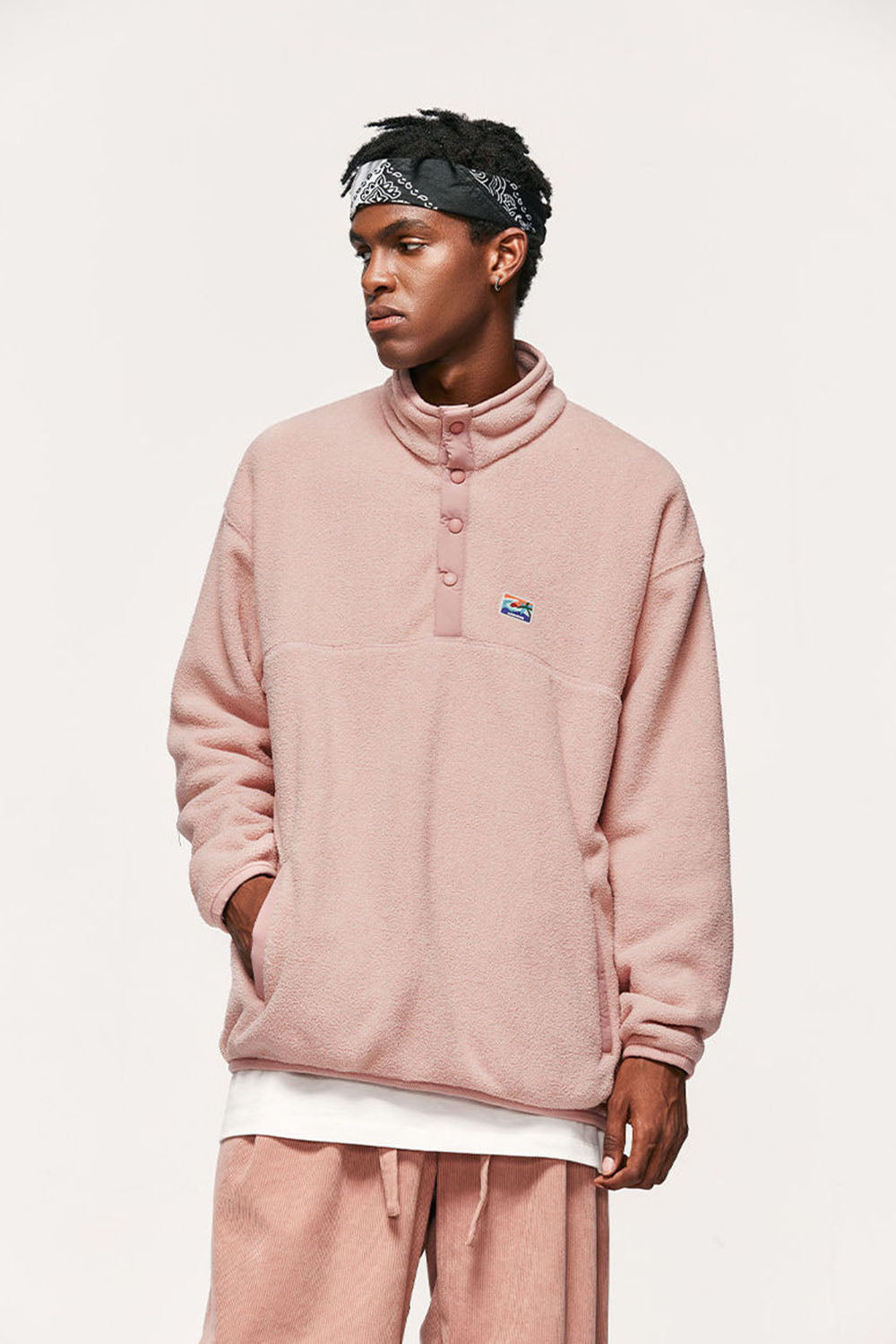 Thick 320g Pile Fleece Warm Pullover Sweatshirt: Loose-Fit Top