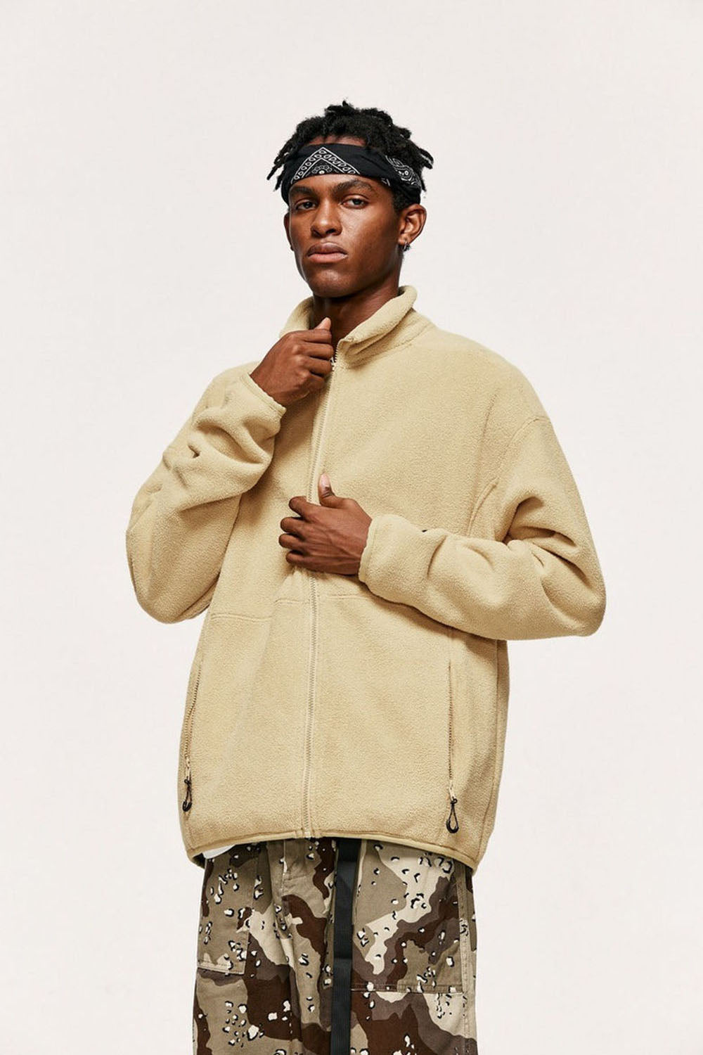 Thick 320g Pile Fleece Windproof Liner Jacket: Men's Outdoor Warm Top