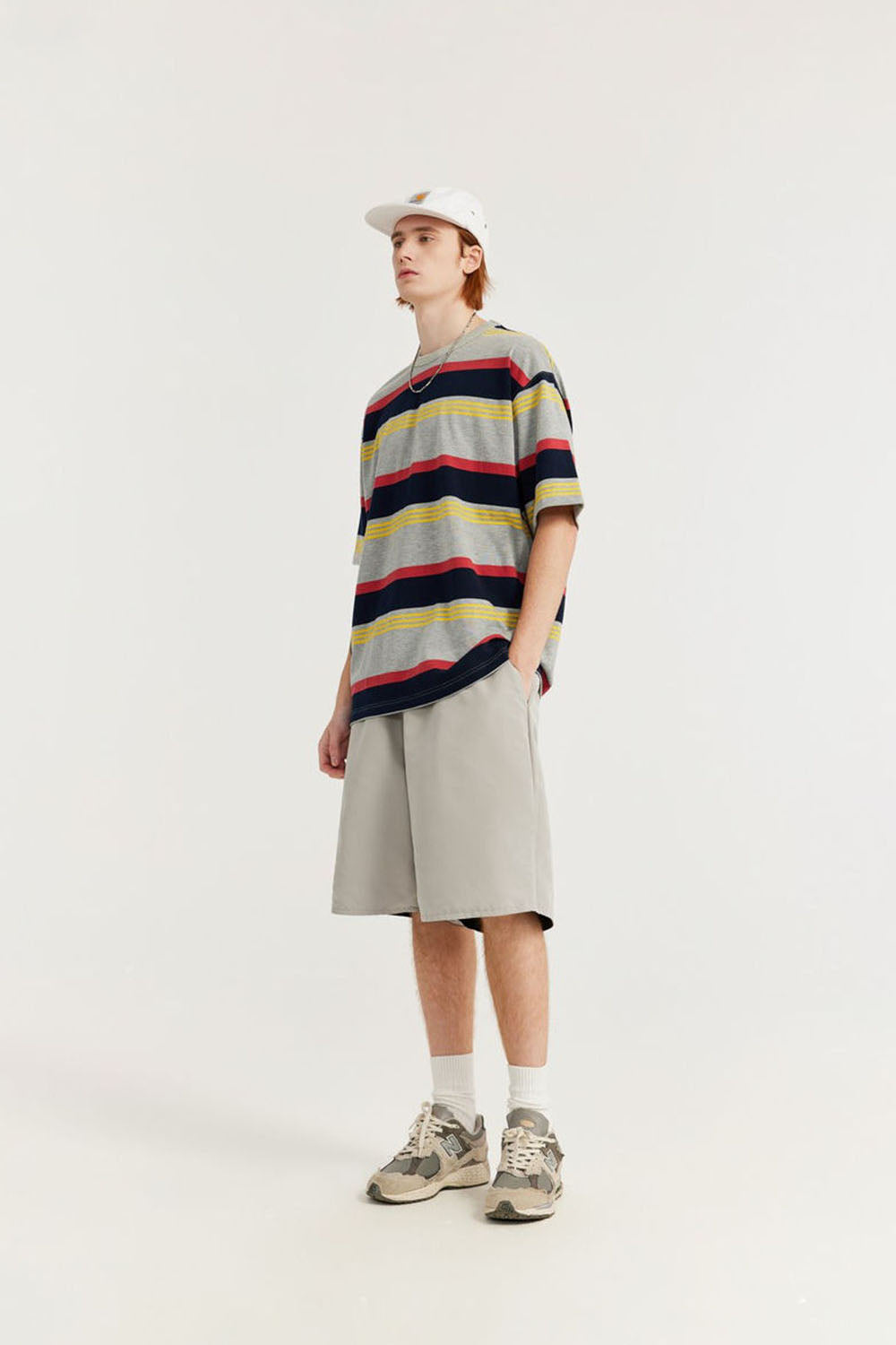 Reversible Utility Shorts: Streetwear Loose Basic Casual Mid-Length Shorts