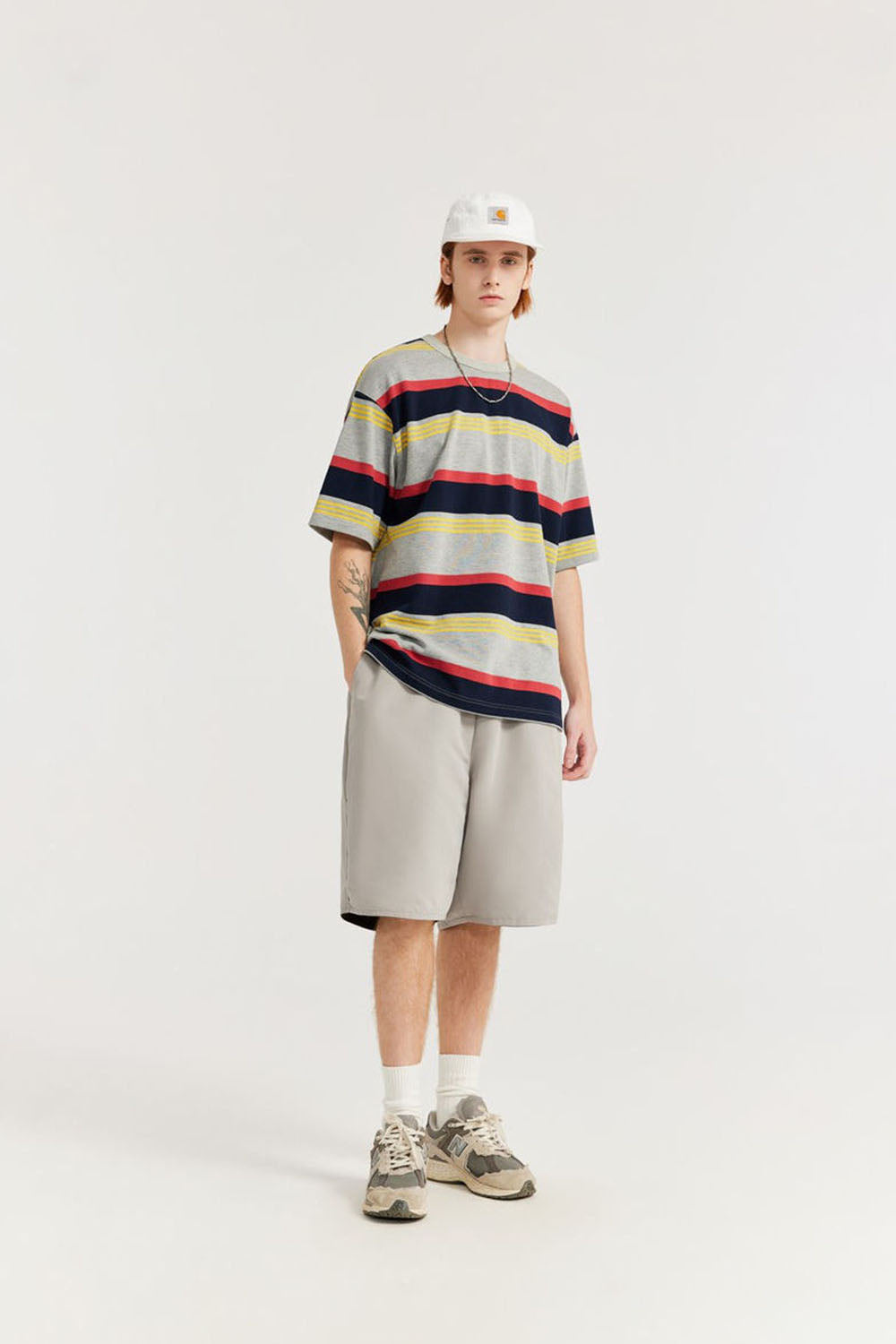 Reversible Utility Shorts: Streetwear Loose Basic Casual Mid-Length Shorts