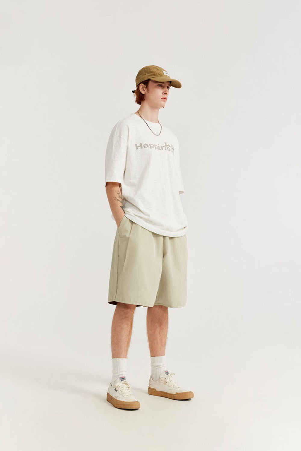 Reversible Utility Shorts: Streetwear Loose Basic Casual Mid-Length Shorts
