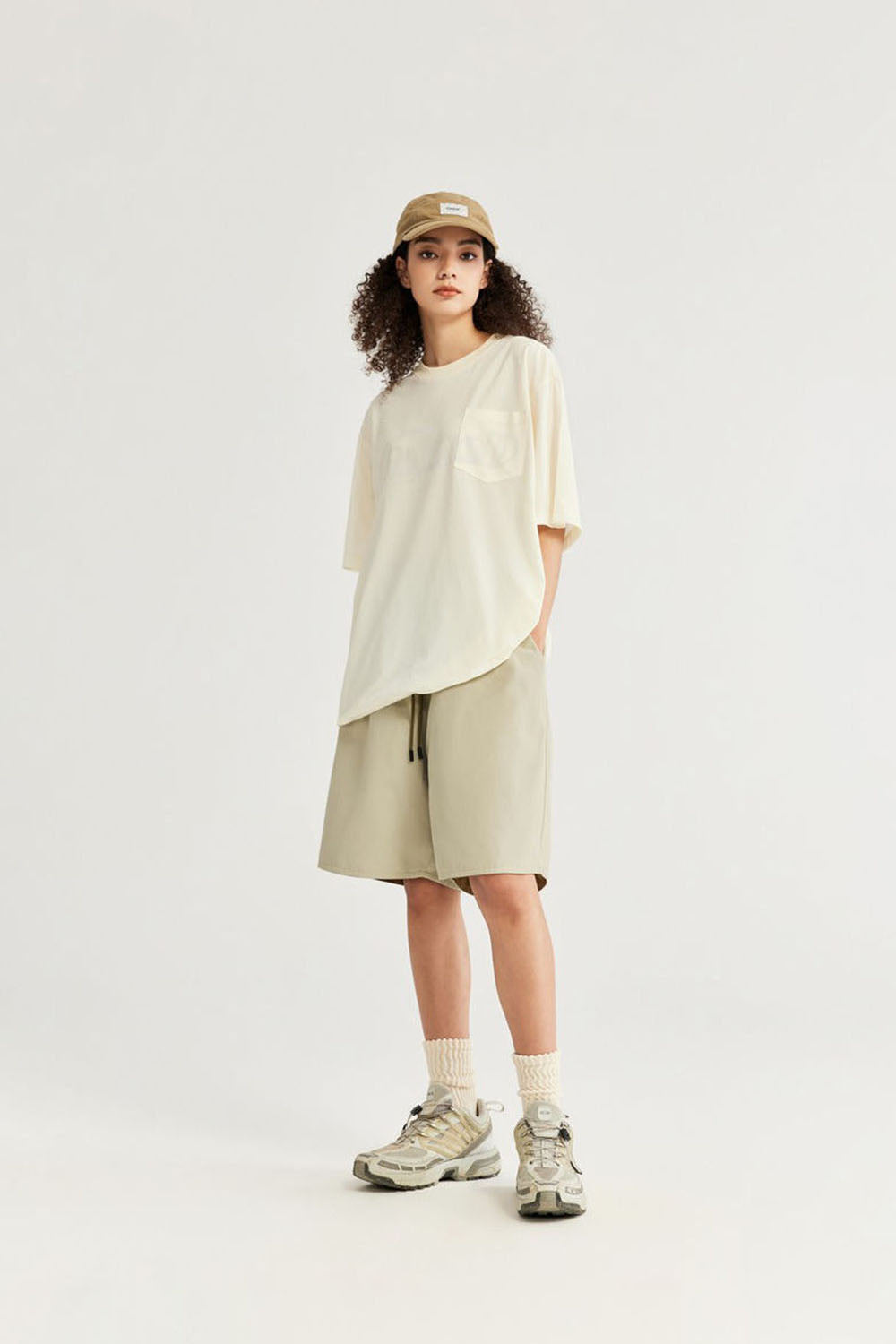 Reversible Utility Shorts: Streetwear Loose Basic Casual Mid-Length Shorts