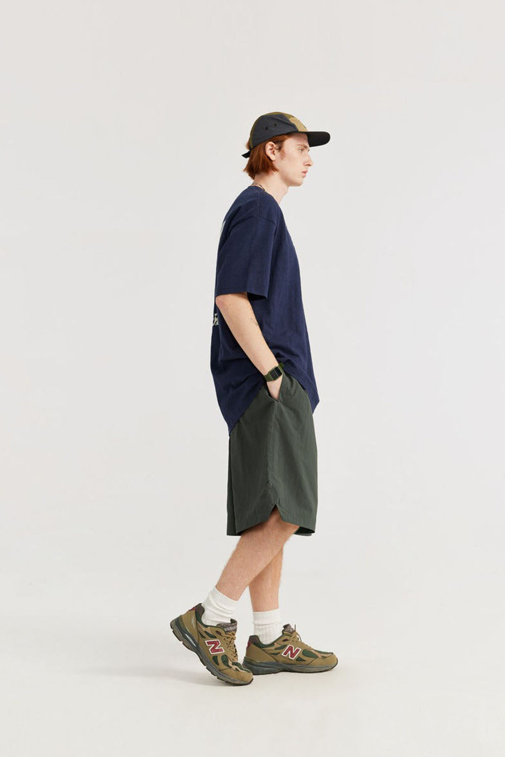 Moisture-Wicking Bermuda Shorts: Street Style Loose-Fit Shorts