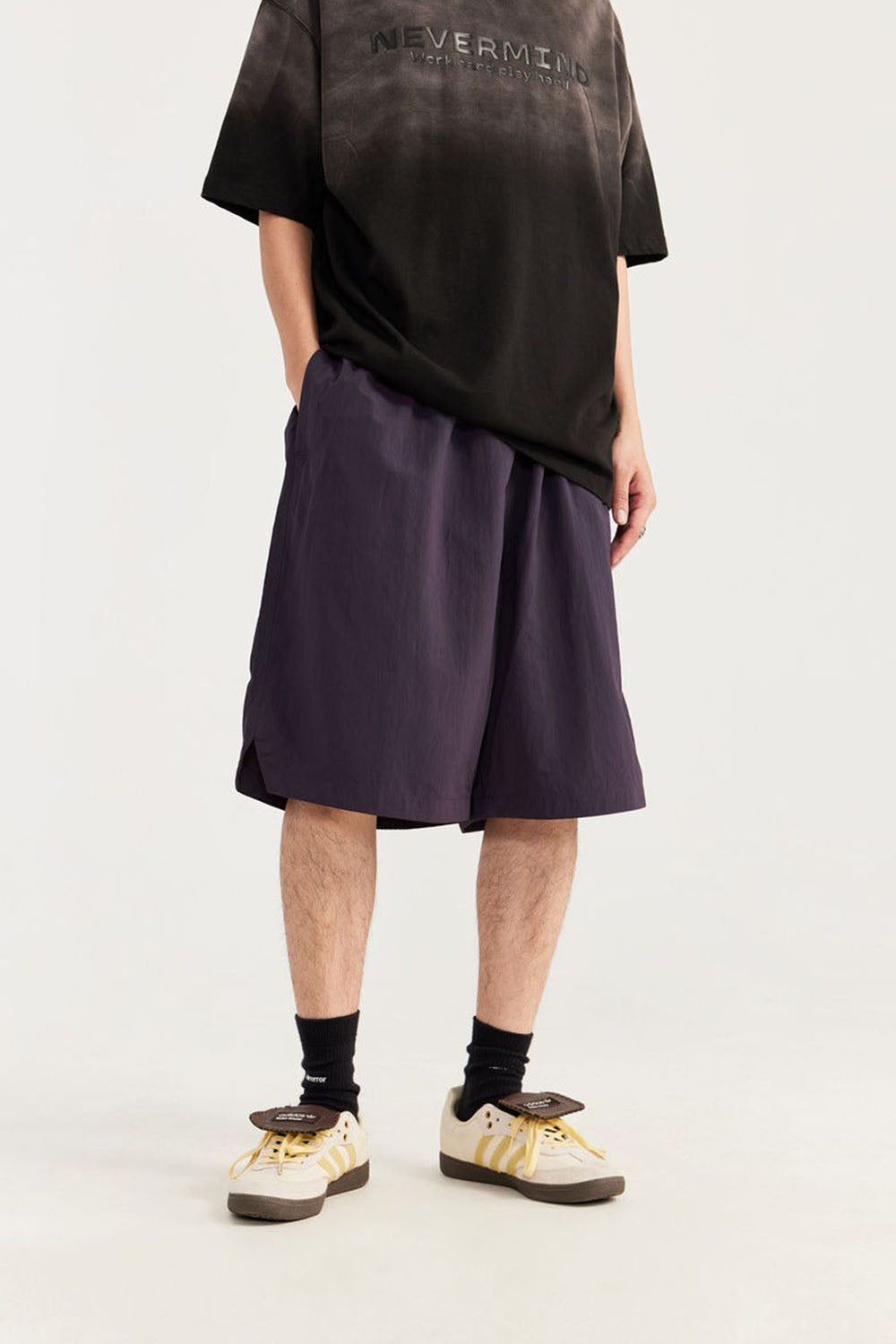 Moisture-Wicking Bermuda Shorts: Street Style Loose-Fit Shorts